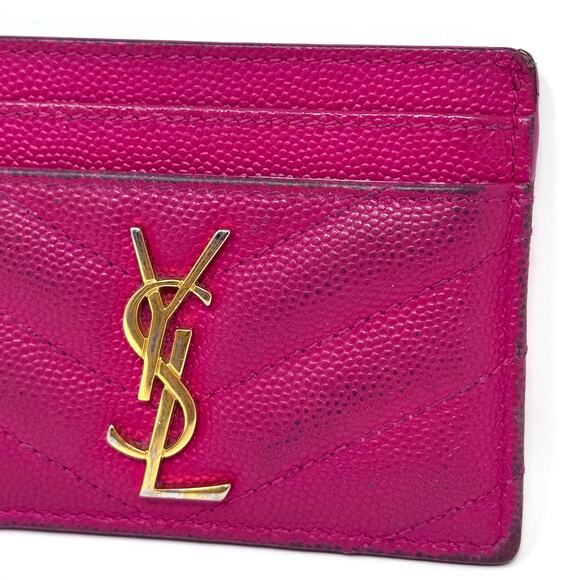 YSL All Black Cardholder Wallet - Picture 9 of 12
